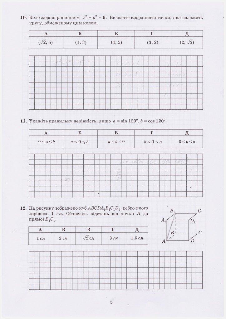 Пробное ВНО - 2014