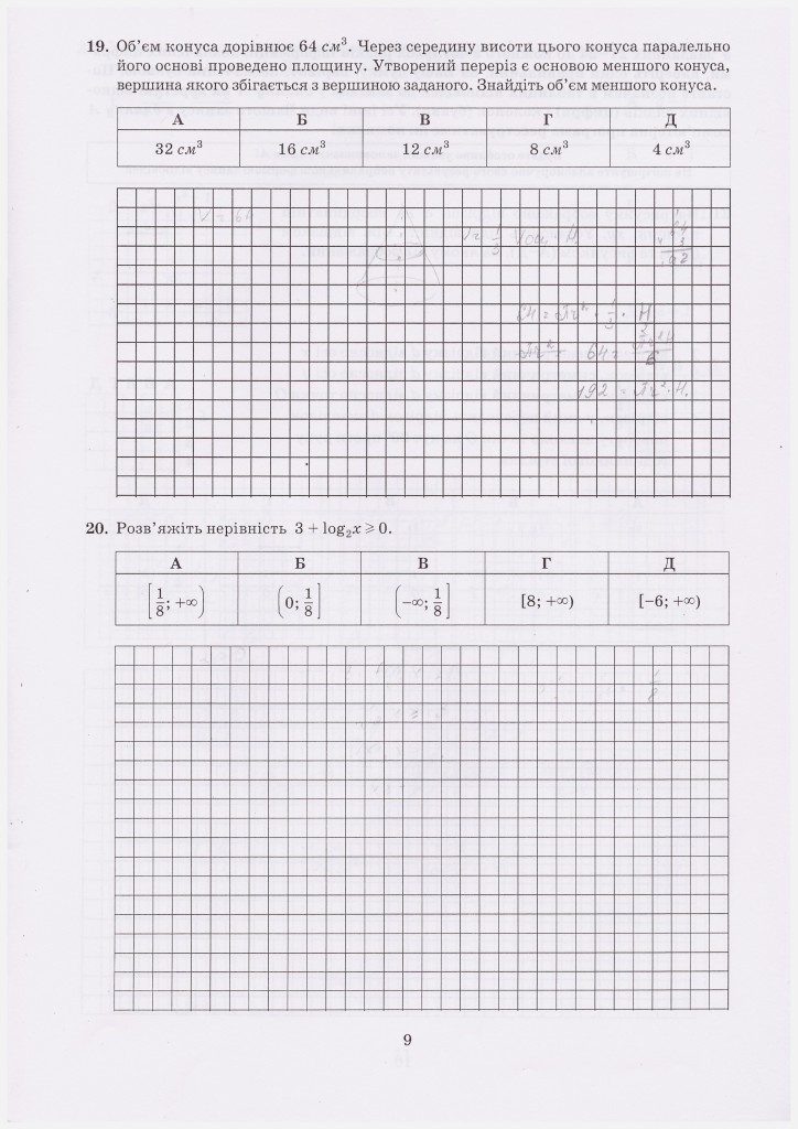 Пробное ВНО - 2014